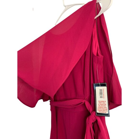 Jessica Howard Orchid Chiffon Popover Tulip Hem Formal Dress Size 6 8955 - Picture 6 of 13